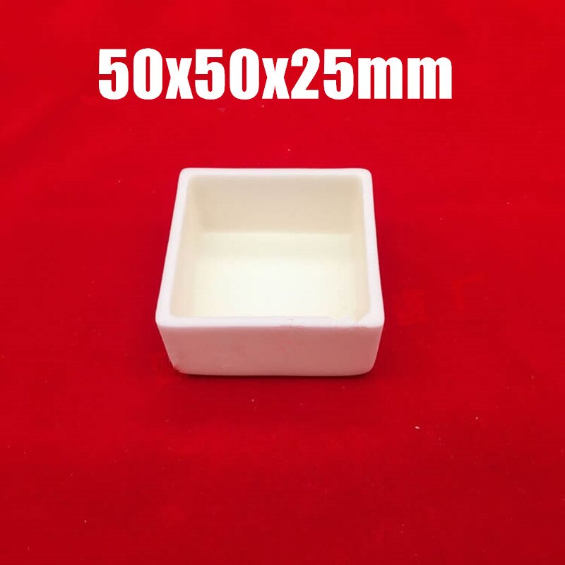 99.5%Al2O3 High Purity Square alumina Ceramic Boat corundum crucible / Al2O3 ceramic crucible / Sintered crucible