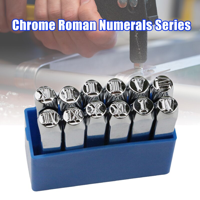 Number Stamp Set Iron Stamps Punch Press Tool Imprinting Marking Piece of Art for Stamps Leather Wood PW