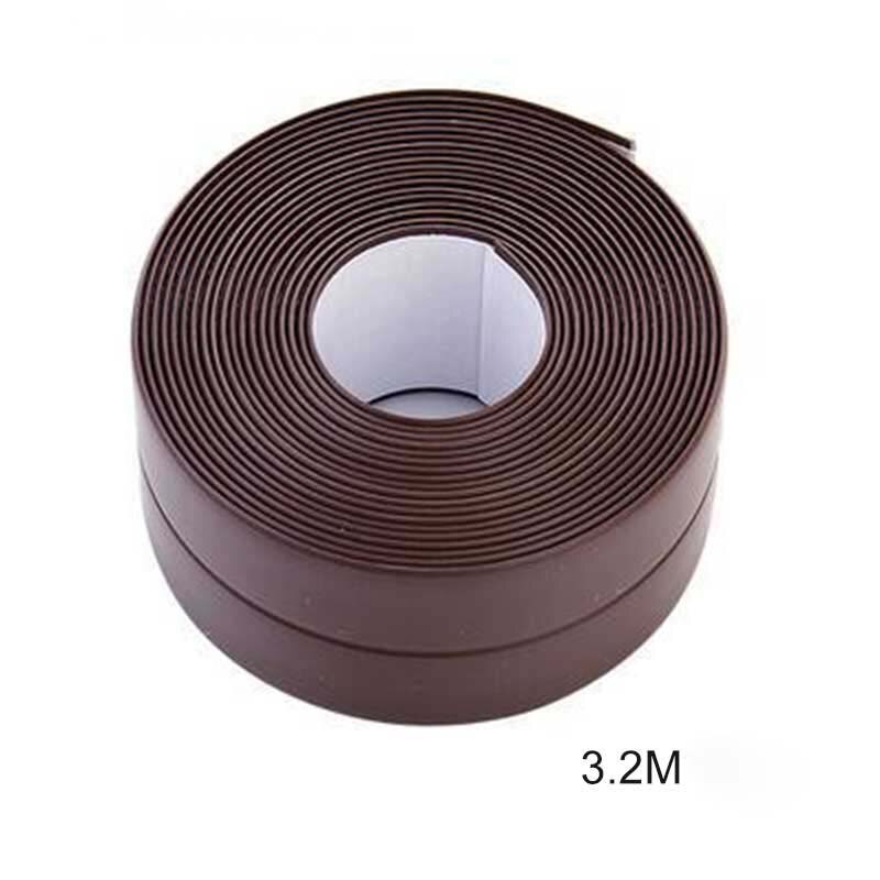 Keuken Muursticker Badkamer Tape Douche Wastafel Bad Afdichting Tape Strip Lijm Waterdichte Tape Wit Pvc Zelfklevende: Coffee / 22mm