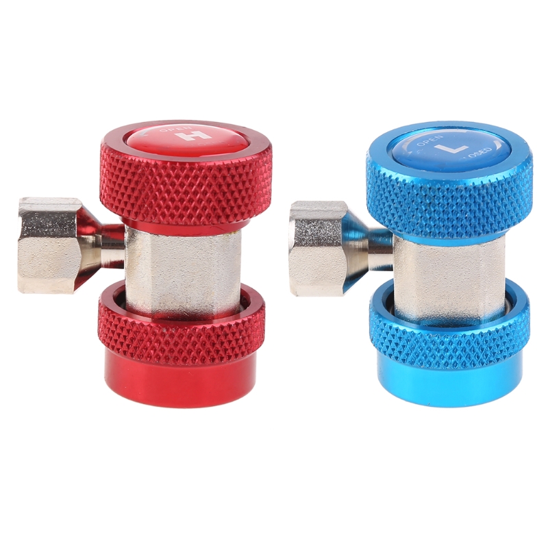 2 Stück R134A Adapter Set - Für Auto Klimaanlagen Wartung & Kältemittel Nachfüllung