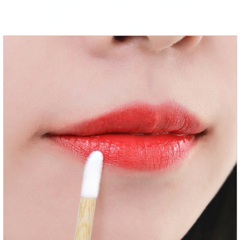 Disposable Lip Brush Stick Portable Lip Gloss Brush Makeup Brush Beauty Tool Bamboo Stick Lipstick Brush