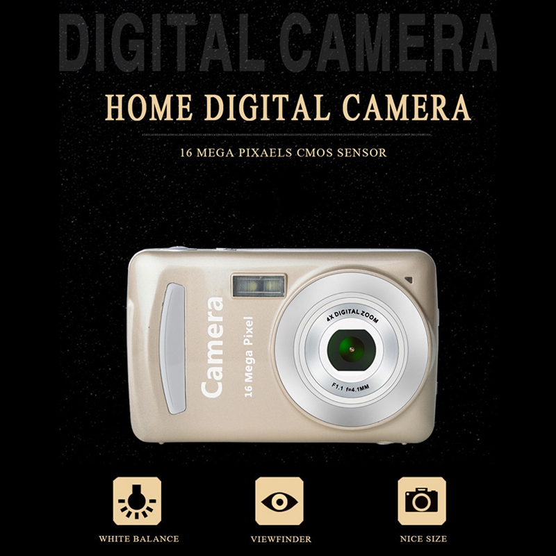 Digital Camera,Portable Cameras 16 Million HD Pixel Compact Home Digital Camera For Kids Teens Seniors