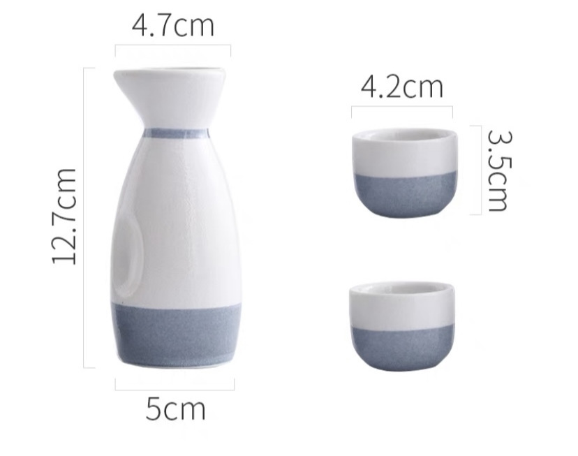 Japanese Sake Kettle Commercial House Wine Set Wine Bottle Separator Sake Cup Kiln Change Porcelain Wine Pot: Fluorescent Yellow