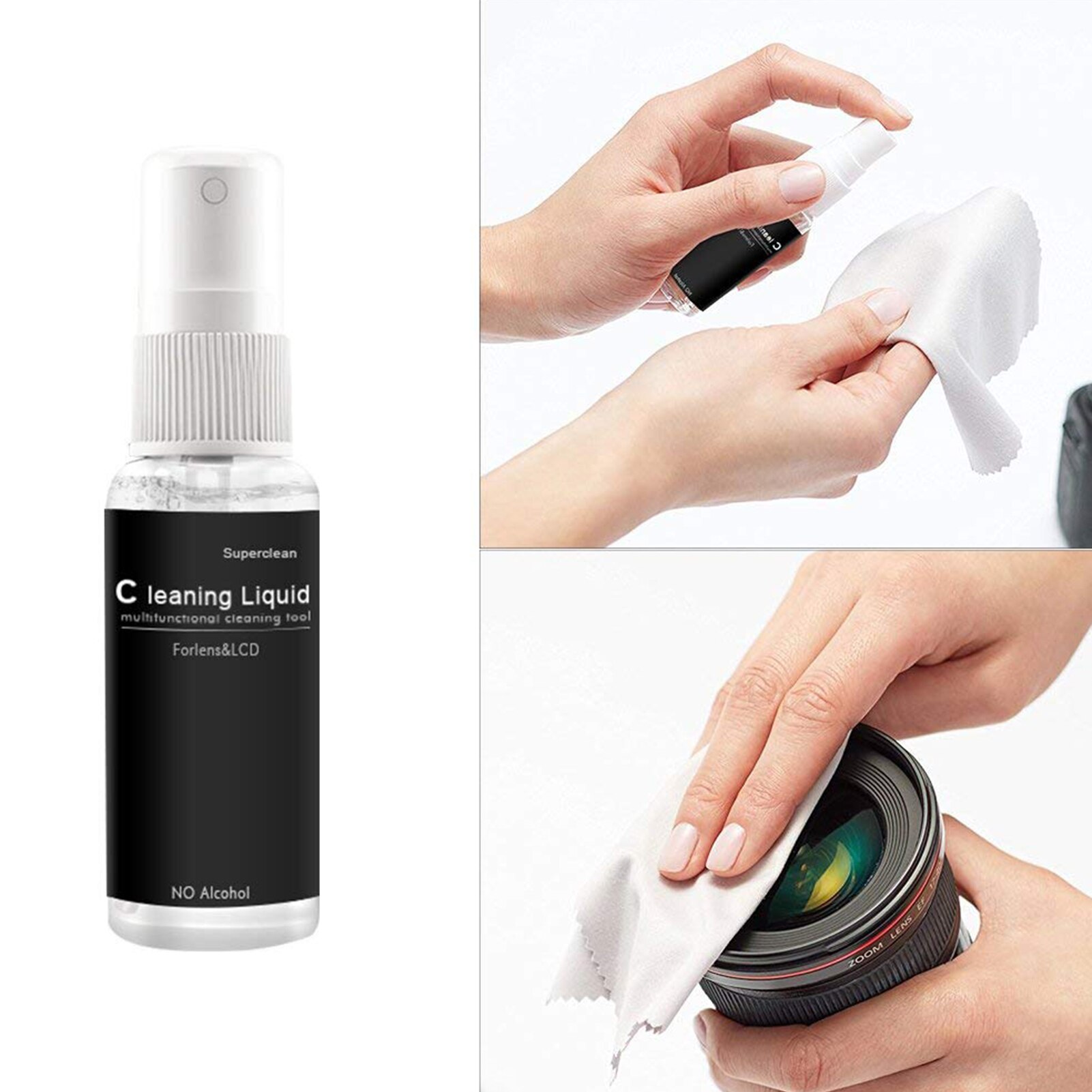 Camera Cleaning Kit Sensor Cleaning Kit with Air Blower APS-C Cleaning Swabs Cleaning Pen Cleaning Cloth for Camera Phone Laptop