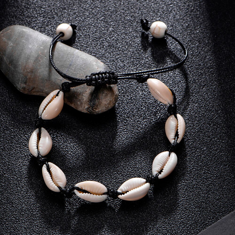 Hülse Conch frauen Weibliche Handgemachte hawaiisch Armbinde Fußkettchen Schmuck браслет для женщин Armbinde für frauen