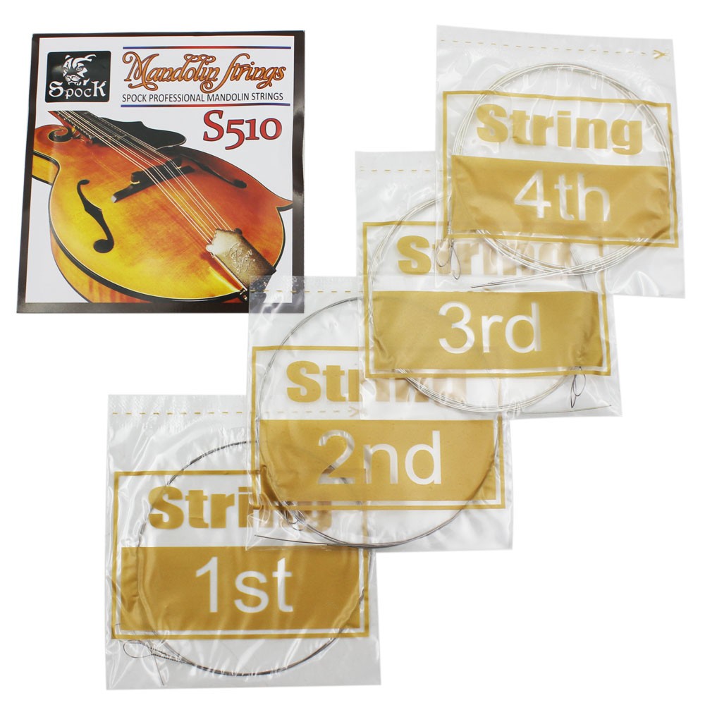 Spock S510 4 stuks Mandoline String Rvs Prachtige Snaarinstrument