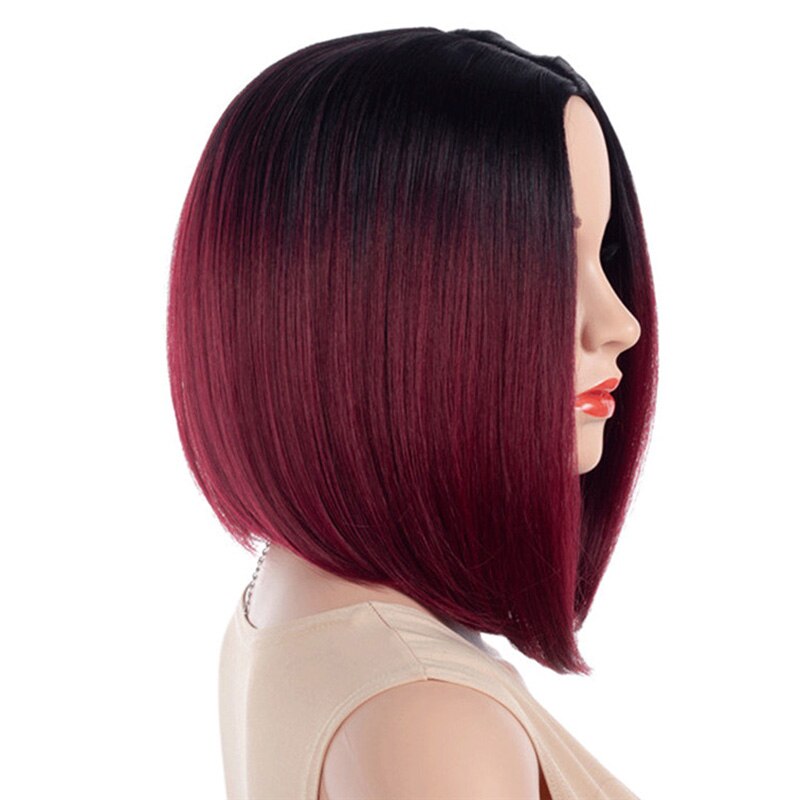 Msiwigs Twee Tonen Blonde Ombre Pruik Natuurlijke Afro Korte Steil Haar Synthetische Pruiken Voor Vrouwen Hittebestendige