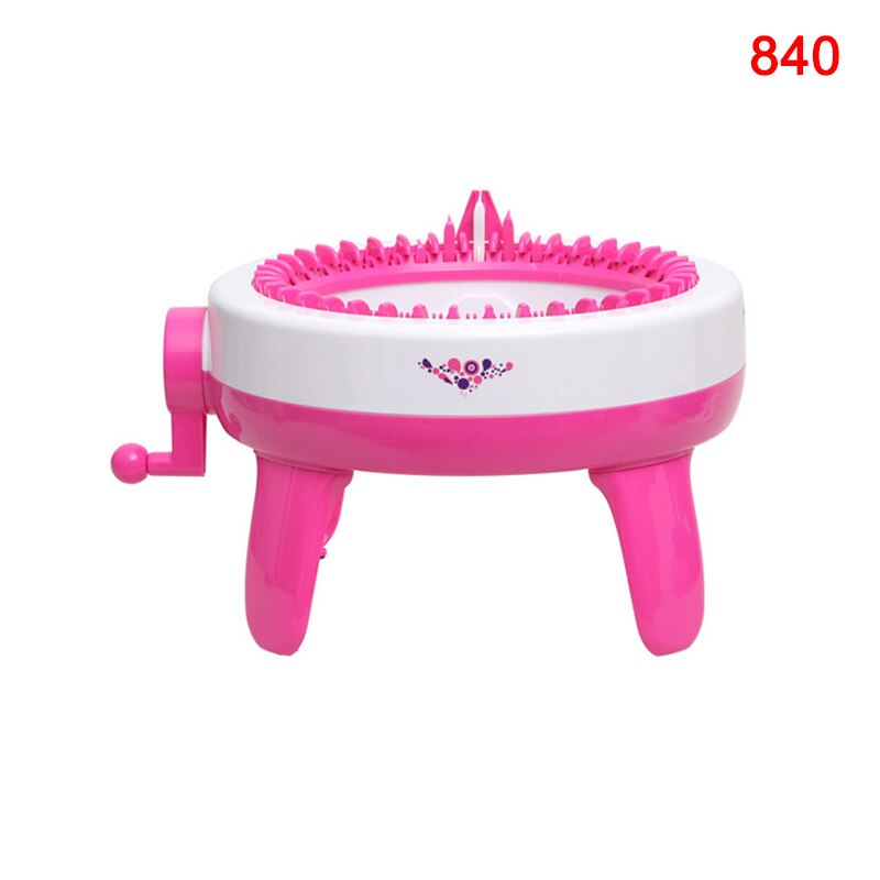 Máquina de tejer lana hecha a mano para adultos y niños, telar de cilindro de lana tejido a mano, bufanda, suéter, sombrero, calcetines, artefacto perezoso, 40 agujas: as show