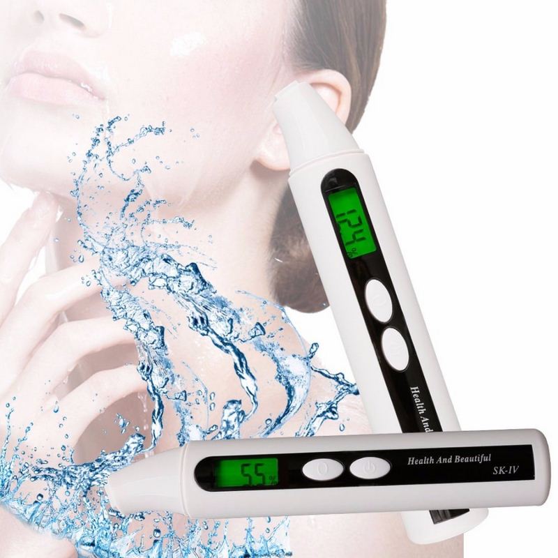 Digital Skin Moisture Analyzer Tester LCD Displays Oil Sensor Pen Detector Beauty Instrument Facial Skin Analyzer Moisture Meter