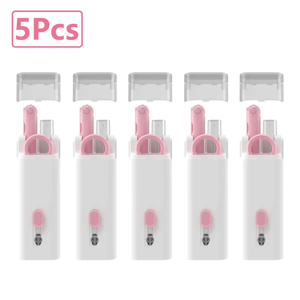 7-in-1 Keyboard Cleaning Kits Airpods Cleaner Headset Cleaner Pen Laptop Screen Cleaning Bluetooth Earphones Cleaning Kit: PURPLE