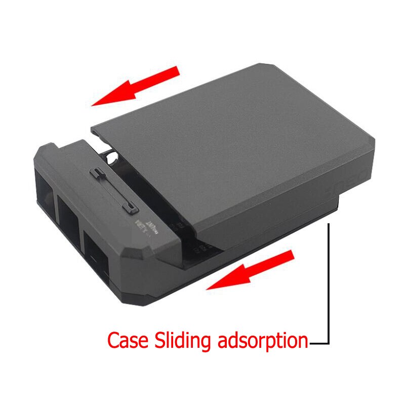 Raspberry Pi 4 model B aluminum alloy case slider magnetic suction case , for Raspberry pi 4B