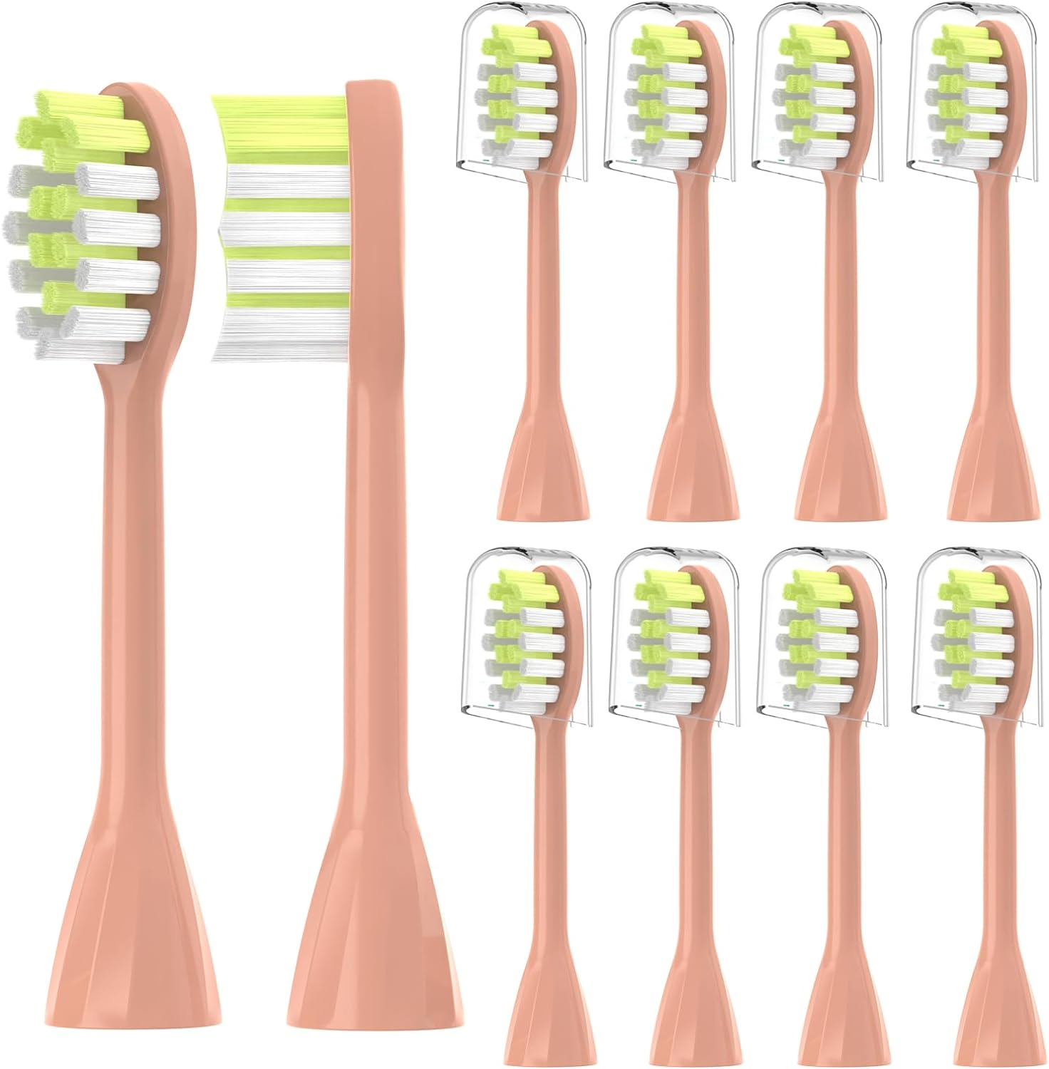 4Pack Replacement Toothbrush Heads Compatible with Ph One Soni care Electric Toothbrush Head HY1100 HY1200 BH1022: Fuchsia