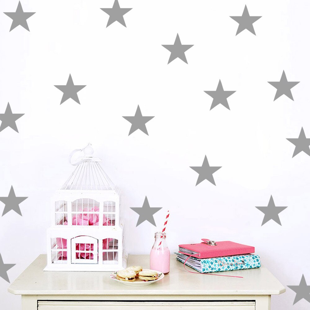 6 Pcs/39 Pcs Pentagram Cartoon Kinderen Kid Kamer Baby Muursticker Sky Star Vinyl Verwijderbare Muurstickers decals Verwijderbare