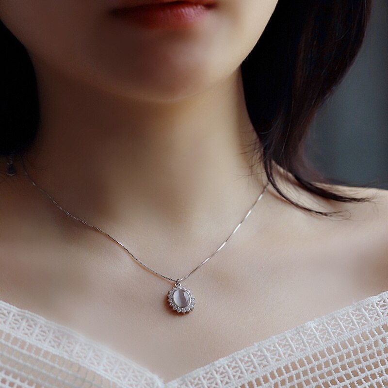 Böhmischen Mond Sterne Kristall Herz Choker Halskette für Frauen Schmetterling Halsketten Anhänger auf Neck Chocker Mädchen Koreanische Schmuck: silver stone