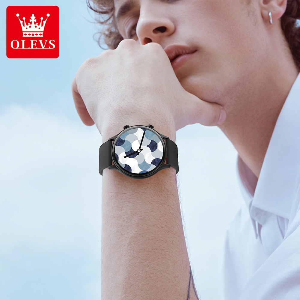 OLEVS 8204 Smart Watch Original Electronic Watch For Men and Women Bluetooth Sports Fitness AI Voice Assistant Smartwatch Reloj
