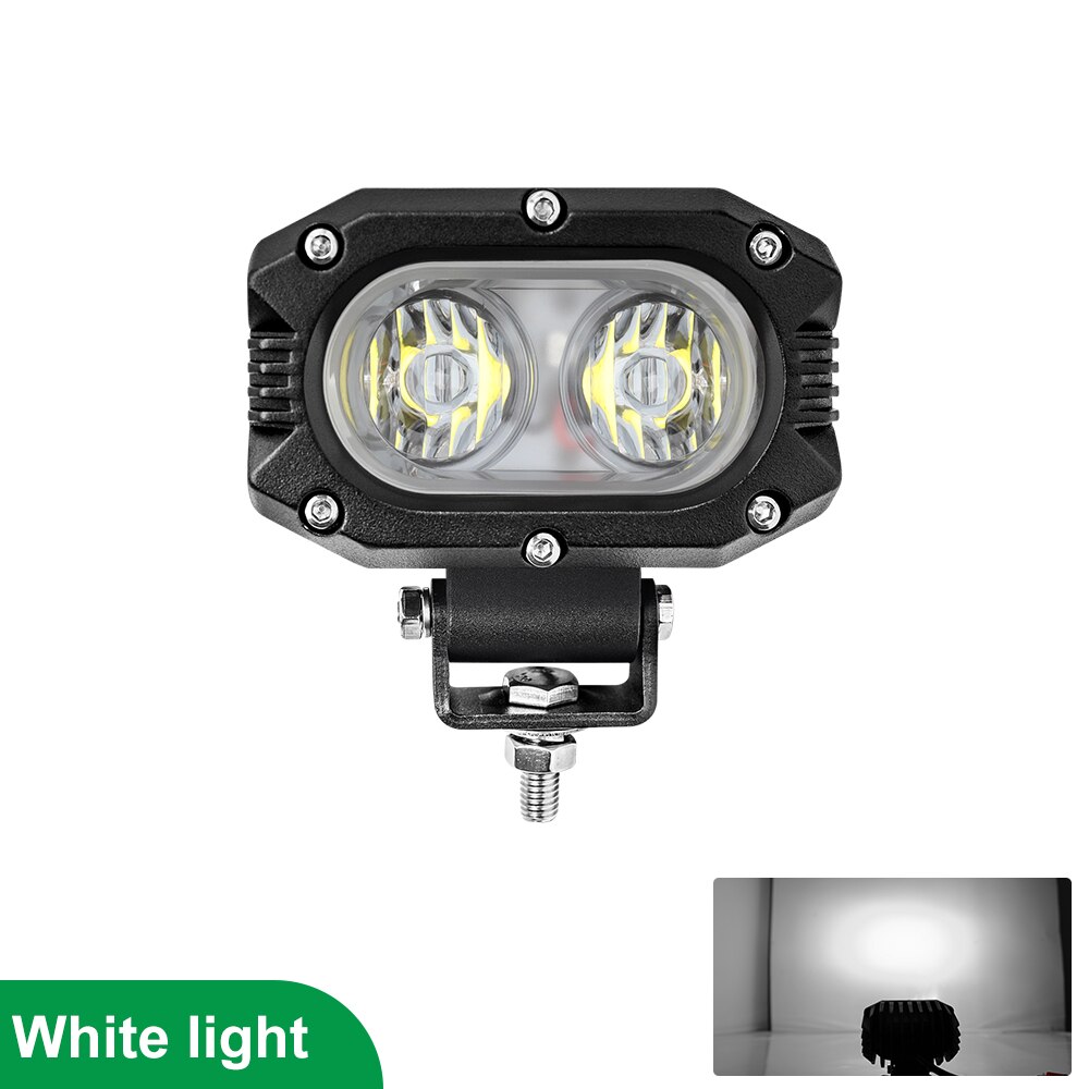 BraveWay 4&quot; Super Bright Offroad LED Work Light Bar Spot Flood Beam DRL 4x4 LED Fog Yellow Light ATV LED Bar For Lada Truck Car: 1pc wave white