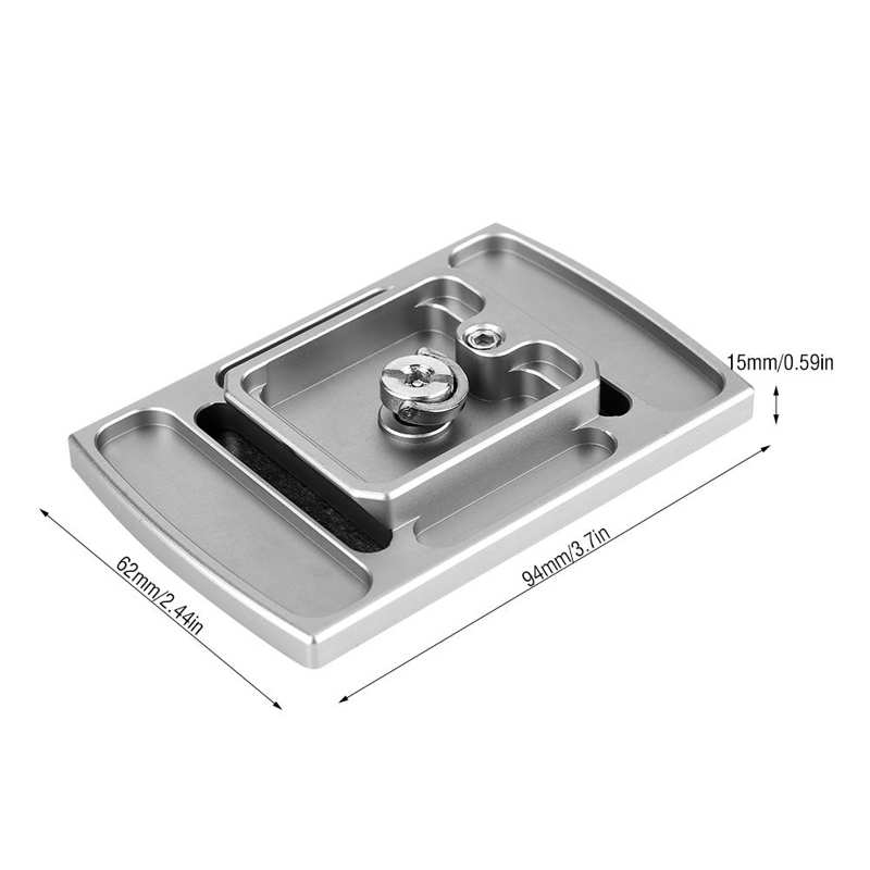 Schnellwechselplatte aus aluminiumlegierung (1/4 zoll) mit befestigungsschraube für stative und einbeinstative, passend für libec th -650,  vd -2200,  ntp -650,  qvd -2000