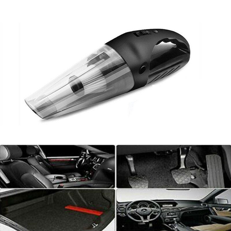 Car Portable Wet & Dry Vacuum Cleaner Cordless Handheld Home Auto Pet Hair 120W: Default Title