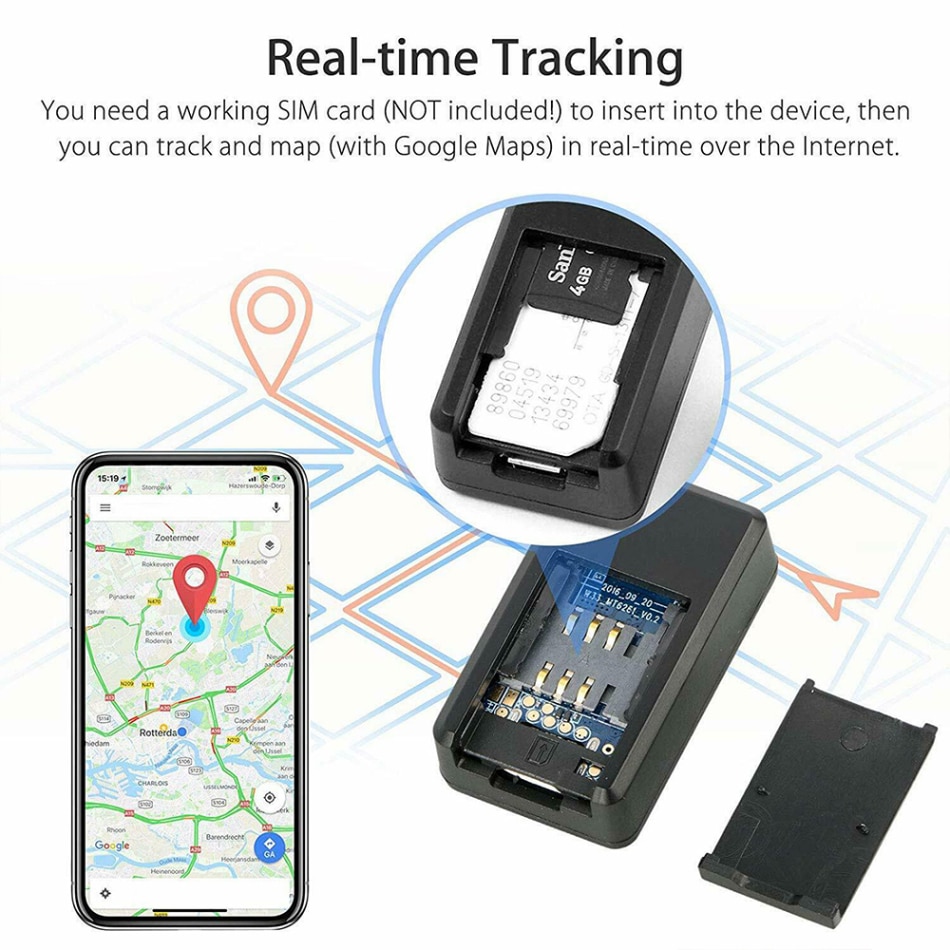 Mini GF-07 GPS Car Tracker Child Anti-lost Tracer Strong Magnetic Real-time Smart GSM GPRS Tracking Device Positioning System