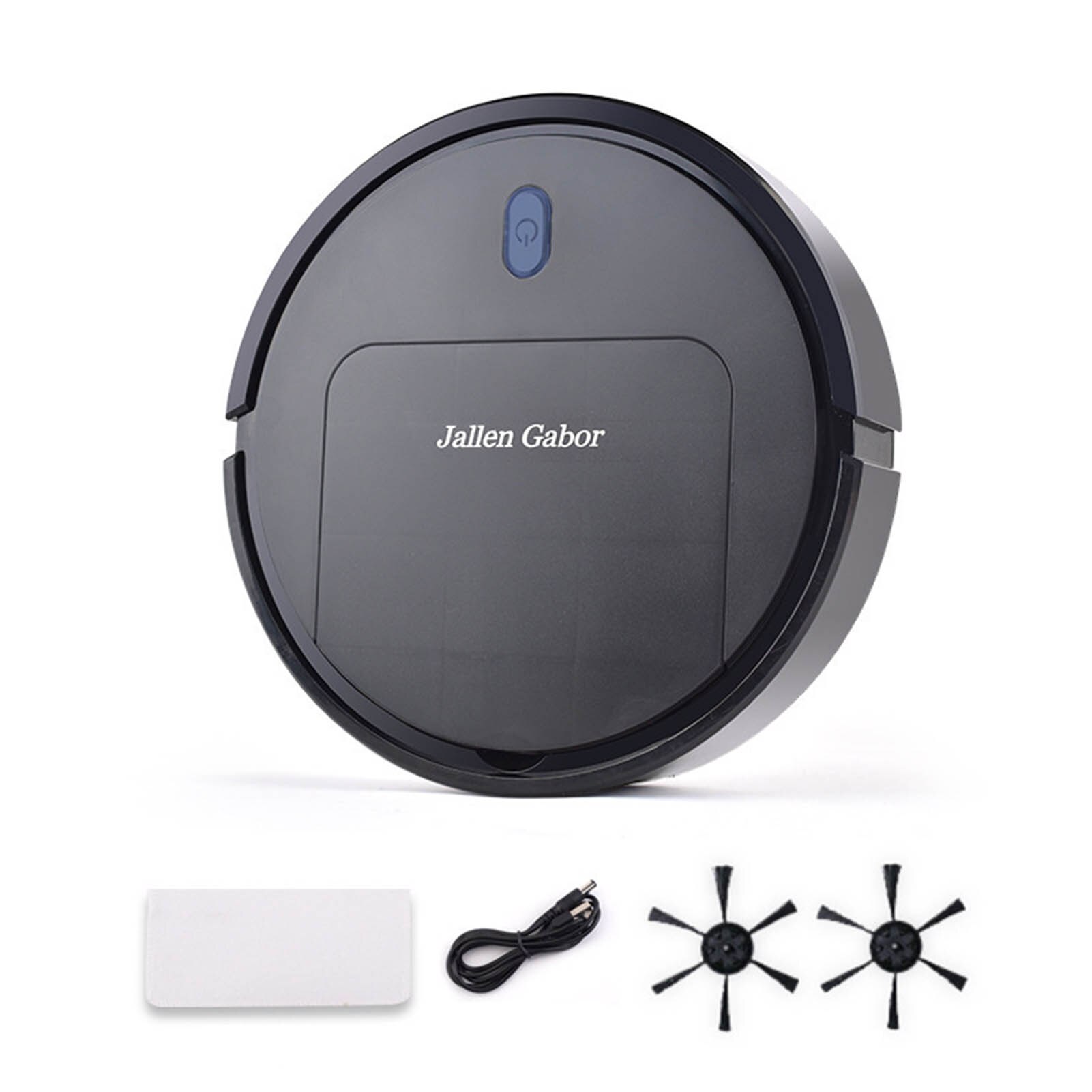 25cm Smart Sweeping Mopping Robot Vacuum Cleaner For Home Cordless Washing USB Rechargeable 120 Mins Runtime