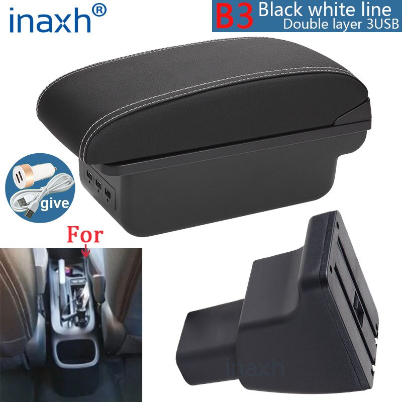 per Hyundai I10 Bracciolo per Hyundai I10 Scatola bracciolo per auto Dettagli parti interne Parti di Ammodernamento Scatola di immagazzinaggio Accessori auto: giallo