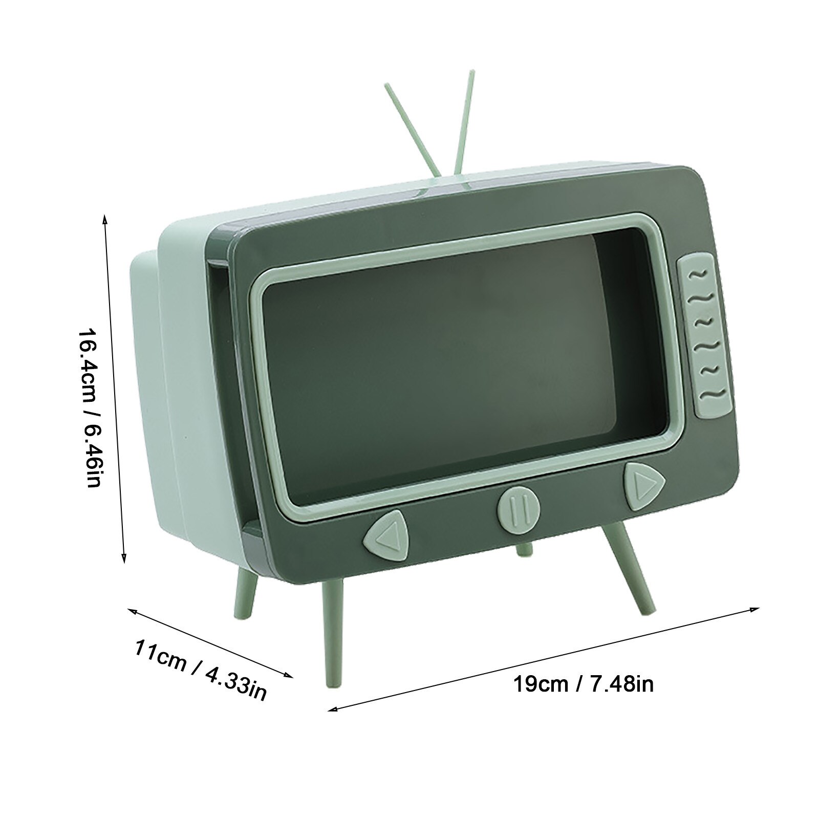 Tv Tissue Box Desktop Paper Holder Dispenser Storage Napkin Case Organizer Multifunctional Mobile Phone Rack With Drawers