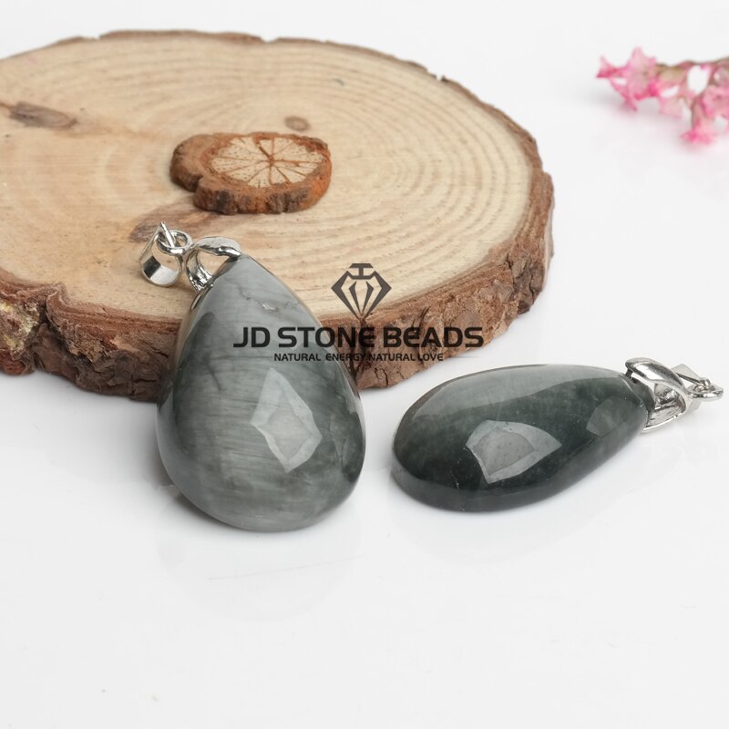 Natural Eagle Eye Stone Shape Pendant Natural Stone Pendant Necklaces For Women and Man