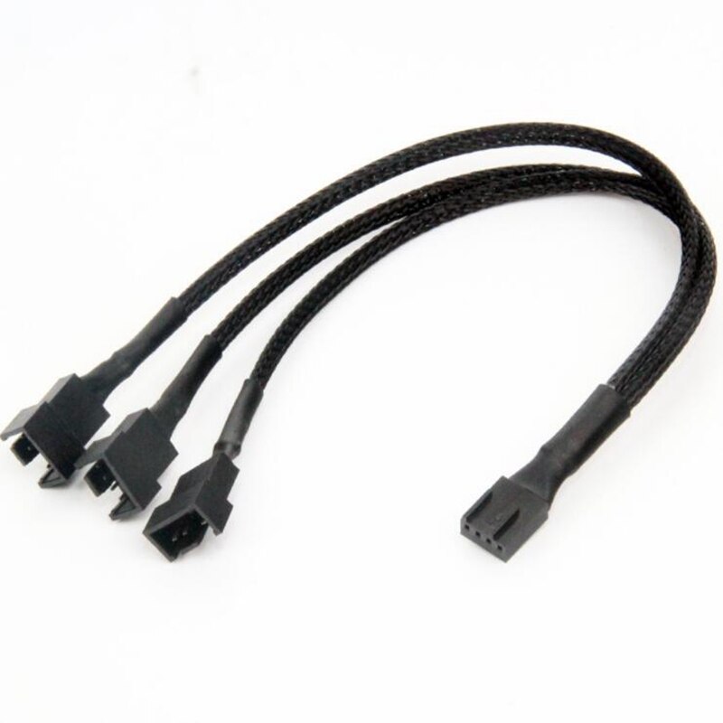 Computer Pc 4 Pin Fan Extension Power Kabel 1 Tot 3 Converter Voor Computer Atx Case 4-Pin/3-Pin Cooling Fan Kabel