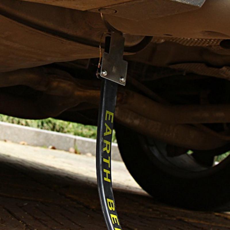Electricidad estática del automóvil con un solo cable de cobre, cinturón de Metal de estilo para coche, evita la cancelación electrostática de la correa del coche