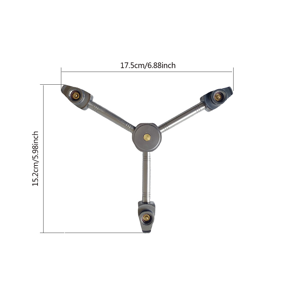 3 in 1 Butane Adapter Extension Split Furnace Adapter E-Three Outputs Gas Tank Conversion Head Gas Distributor Conversion Head