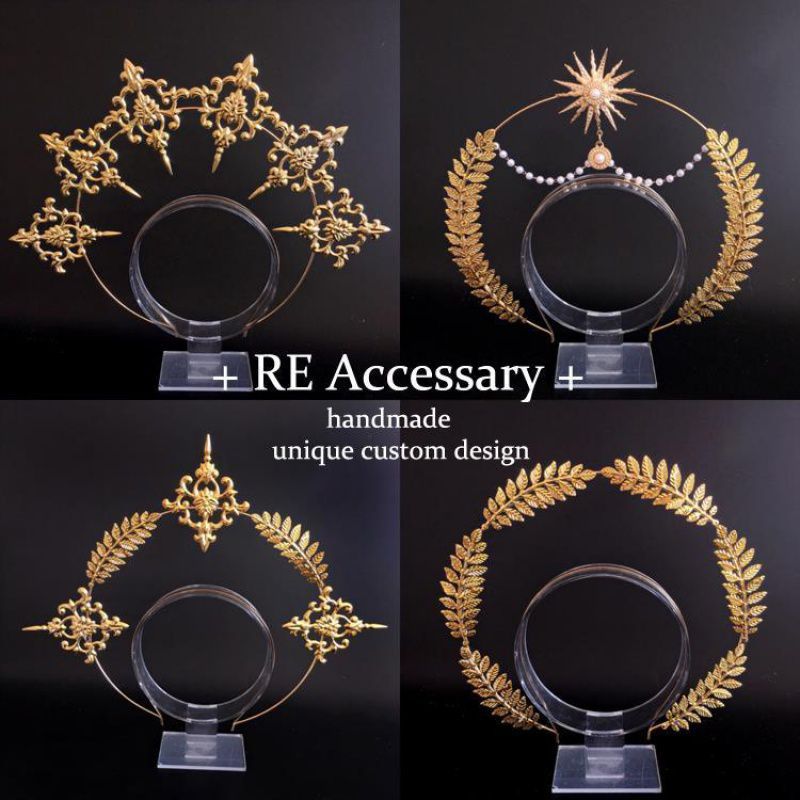 Alas de plumas de Ángel gótico Lolita Virgen Halo corona diadema Vintage Iglesia María Tiara barroca Cosplay accesorios Kawaii