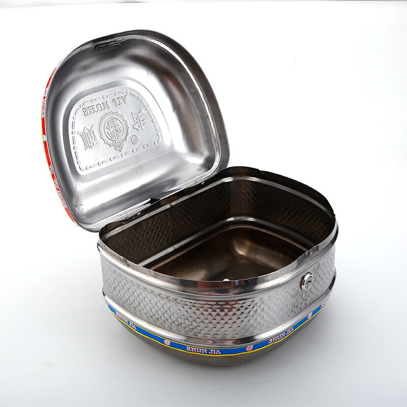 Stainless steel motorcycle trunk, electric vehicle trunk, thick screw fixed motorcycle trunk motorcycle storage box