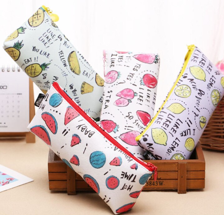 Summer Fruit Coin BAG , - 19CM PU Pineapple Etc. Coin BAG , Coin Purse , Coin Pencil BAG Wallet Pouch