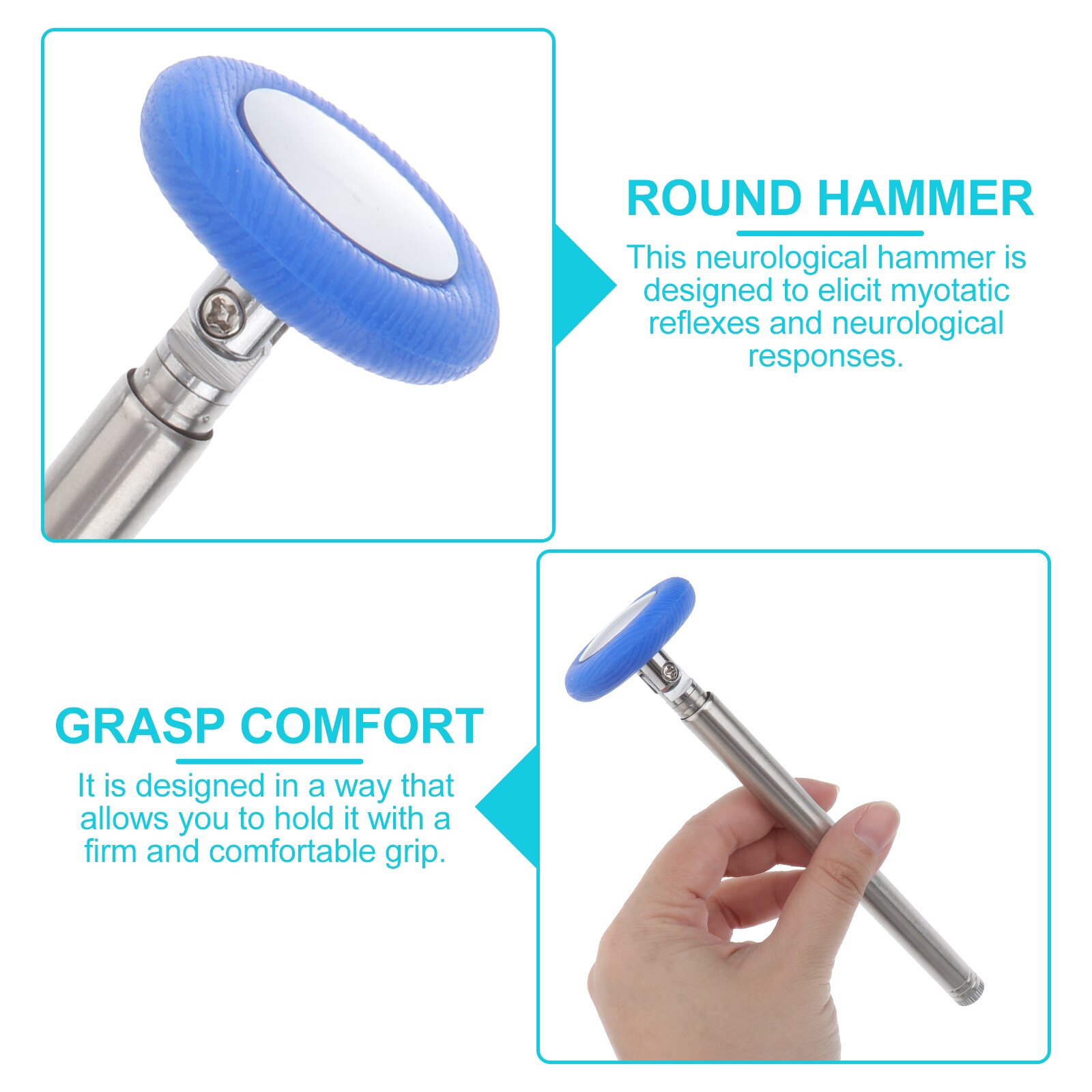 Diagnostic Hammer Neurological Hammer Portable Clinic Reflex Hammer