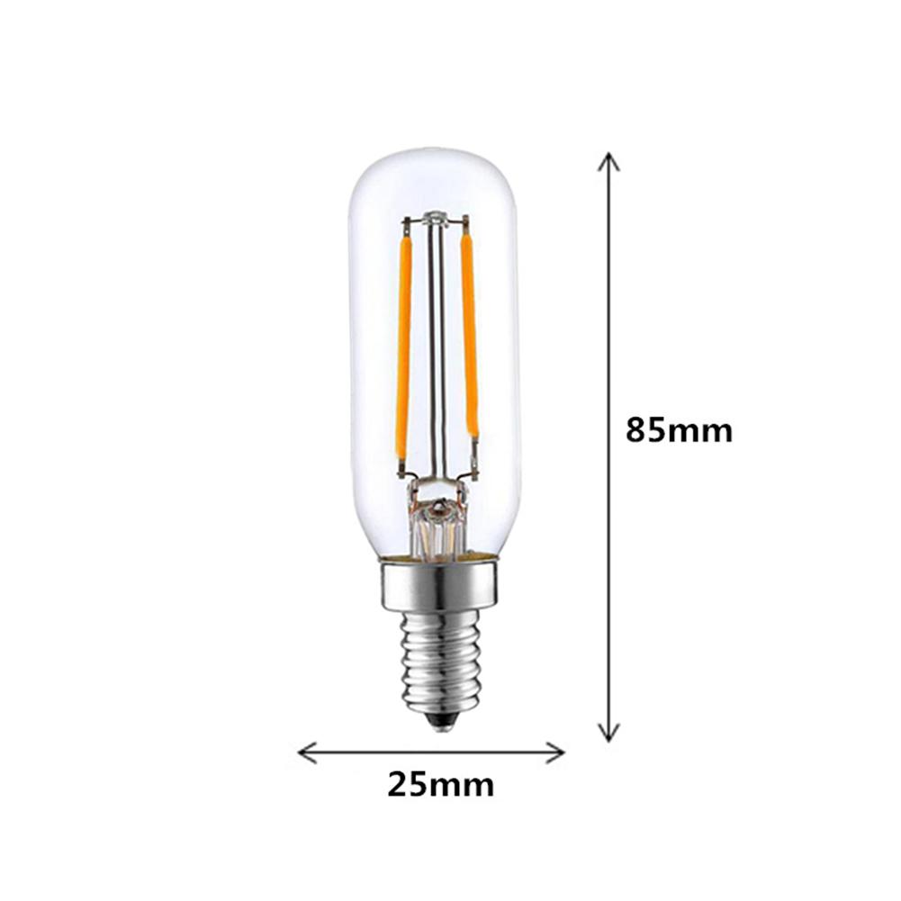 E14 Base LED Candelabra Light Bulbs 2W 110V Edison Filament Light Bulb Tubular Shape Bent Tip Incandescent Replacement