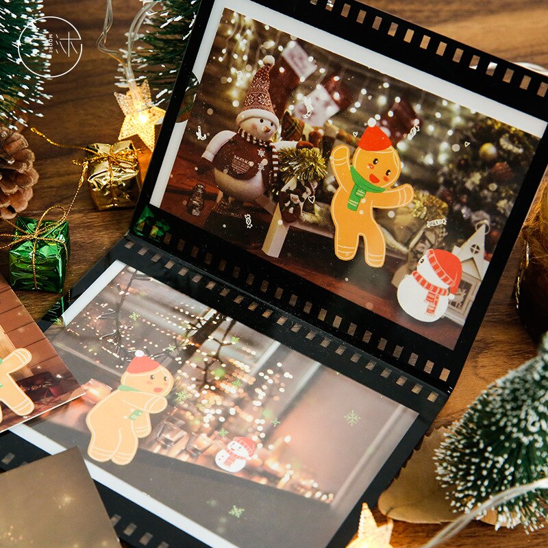 30sheets「Hello ! Gingerbread Man Message Greeting Card Postcard Bookmarks Aesthetes Stationery