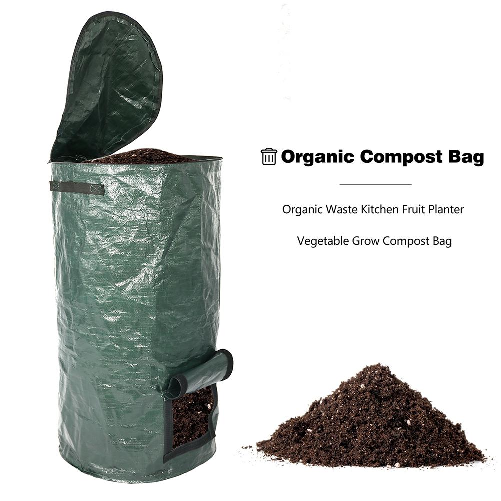 Grow Bag Grad Organische Afval Tuin Yard Compost Zak Milieu Pe Doek Planter Keuken Afvalverwijdering Organische Compost Zak