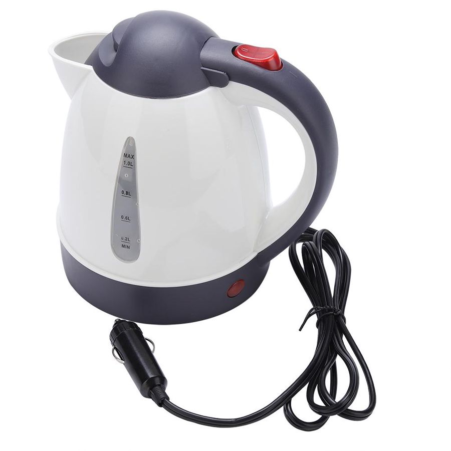 1000ml vannkoker hurtigkokende til te kaffe bærbar reisebil lastebil vannkoker kaffekoker wasserkocher 12v