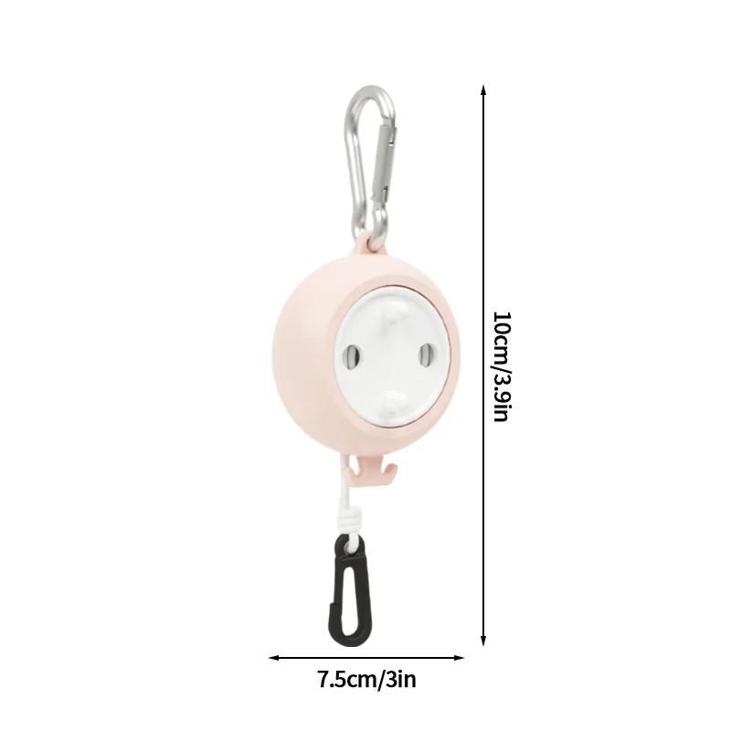 10m Portable Camping Drying Rack Outdoor Clothesline Retractable Travel Drying Rack Camping Equipment Drying Rack Hanging Rack: Red