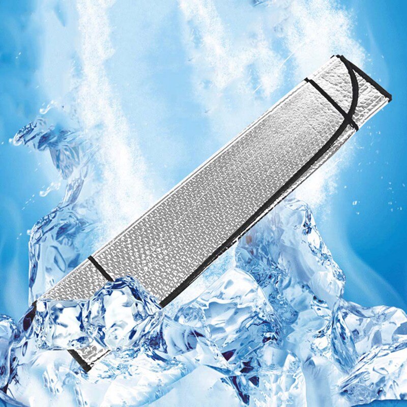 Car Windshield Sun Shade Reflector Anti UV Protector Screen 130*60CM Aluminum Foil Sun Visor Cover Block Car