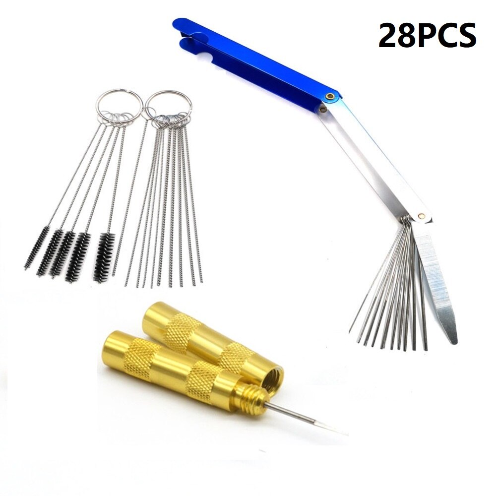 28 Stuks Carburateurs Cleaning Tool Kit Carbon Dus... – Grandado