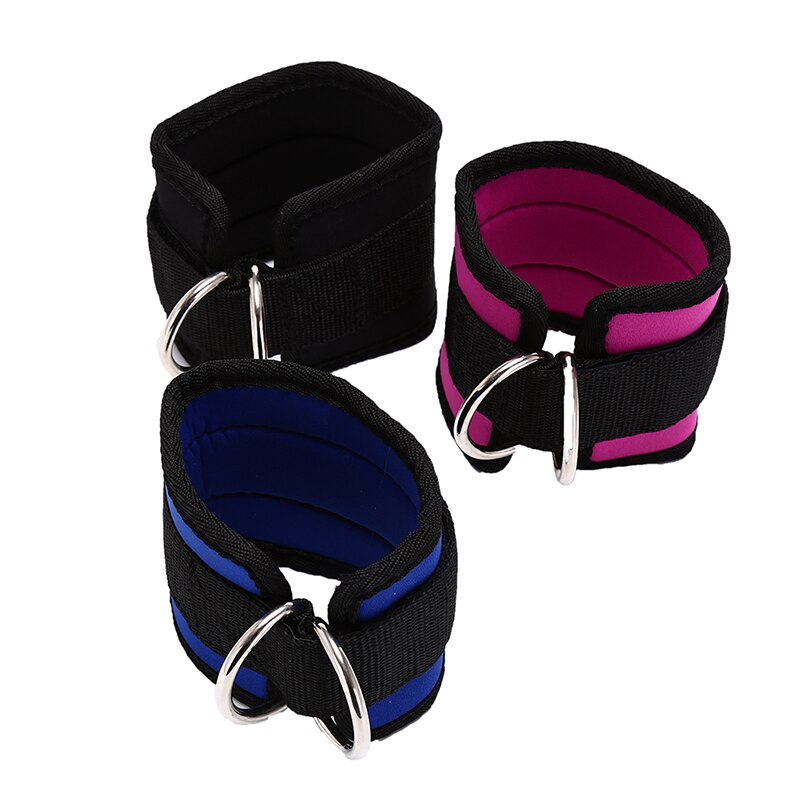 1pc protetor de cinta de tornozelo d-ring correia de tornozelo multi gym perna polia cinta equipamentos de exercício de fitness esportes tornozelo