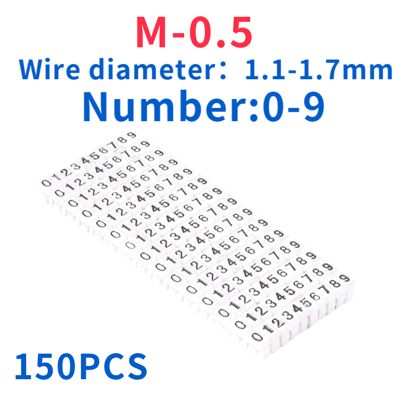 Kabel Draad Marker Tag Label Netwerkkabel voor Cat5e Cat6 Type Meerkleurig Nummer Letter Netjes Markering Vast Koord Mouw 2-8mm: Dark Red