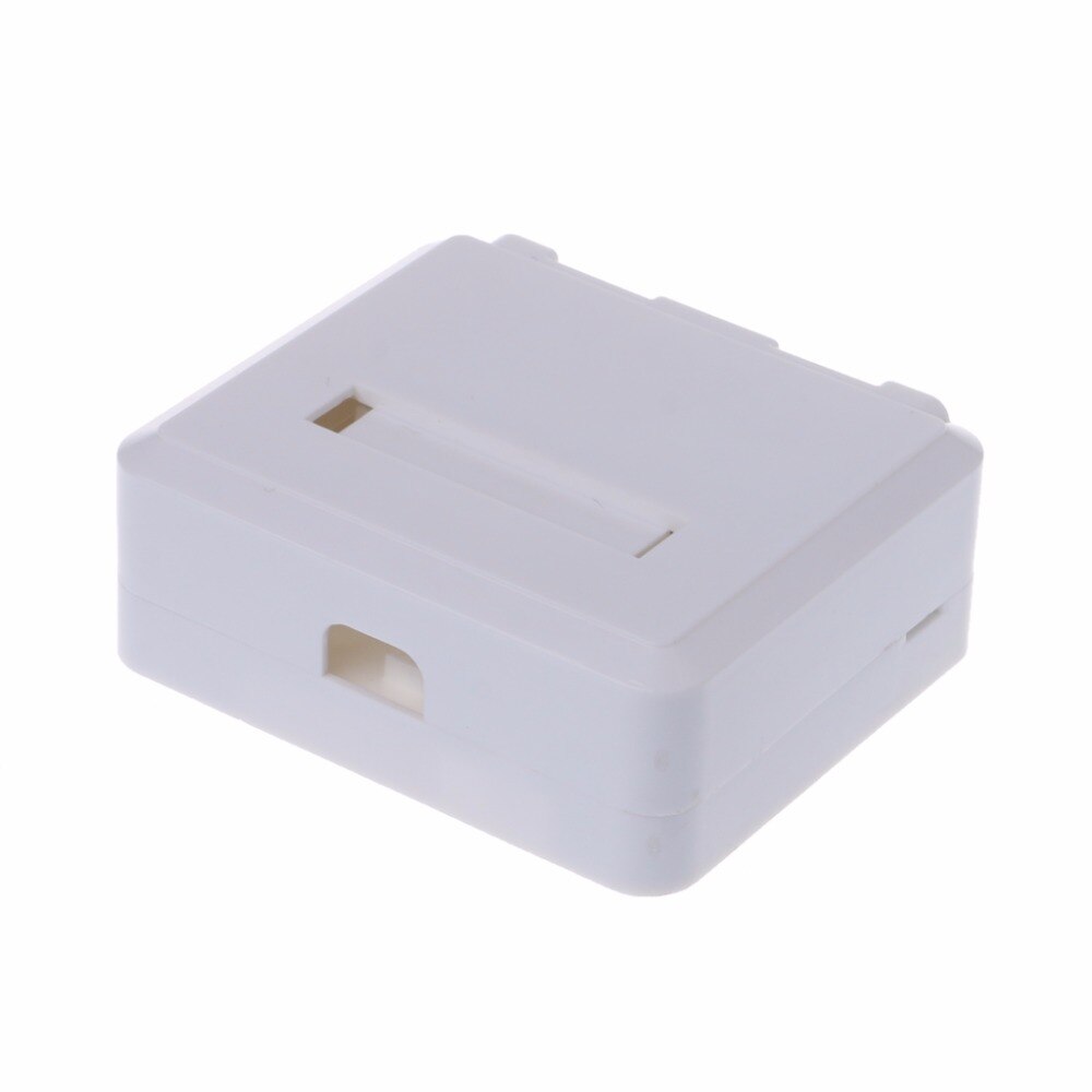 Desktop JB Dual-port Panel Ethernet Cable Junction Box network connector with 2 Cat6 Modules