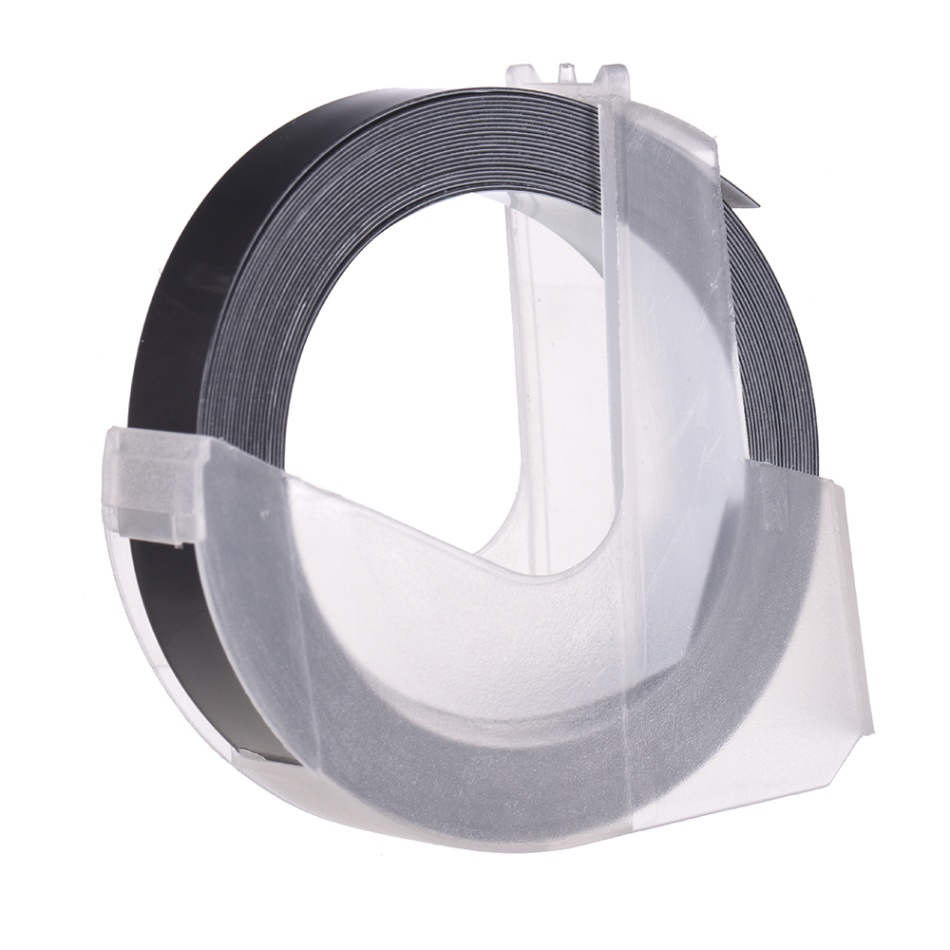Recarga plástica da fita da etiqueta da gravação 3d para o fabricante da etiqueta de dymo 12965 1610 com 3/8 Polegada * 9.8 pés, 10 rolo (entrega aleatória da cor): Black 1 roll