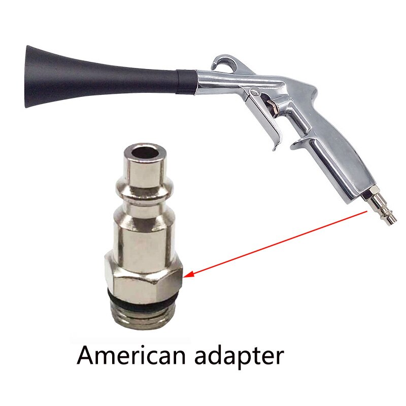 Tornado biltvätt högtryck bil rengöring pistol gjutning alu vatten pistol marflo blås damm verktyg auto rengöring: Amerikansk adapter
