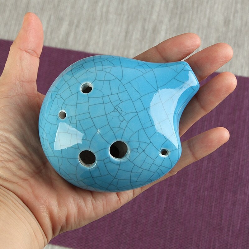 Harmonie 6 Gaten Sopraan C Keramische Ocarina - Dexterous, Te Leren, goed Voor Beginner & Grote Crack