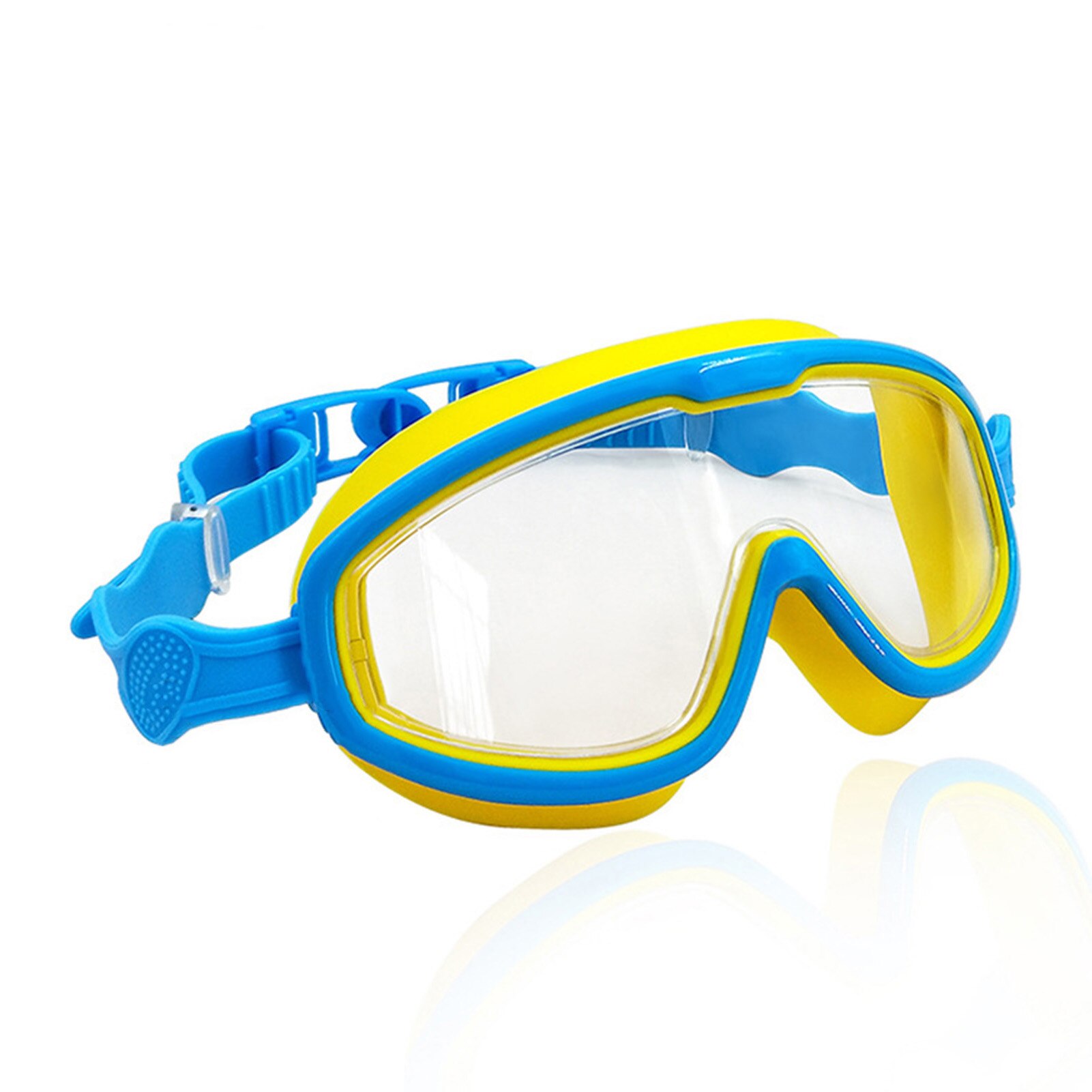 Kinderen Zwemmen Glazen Goggles Anti-Fog Zomer Zwembad Bril Transparant Frame Dving Speelgoed Voor Kinderen: Blue