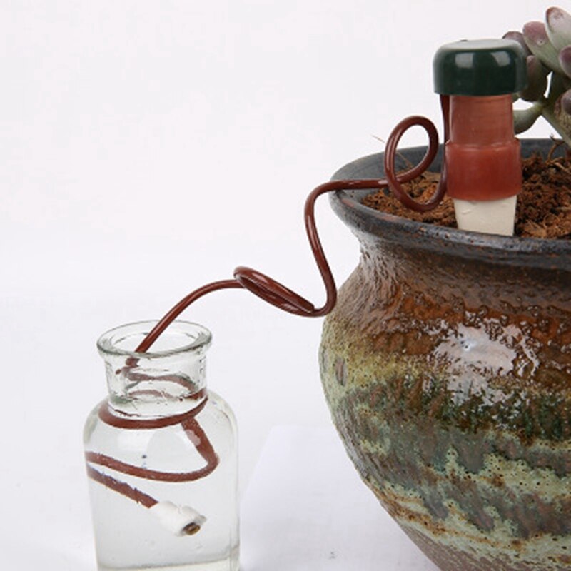 12Stck Keramik Selbst Bewässerung Spikes Automatische Pflanzen Tropf Bewässerung Wasser Einsätze für drinnen draussen Garten