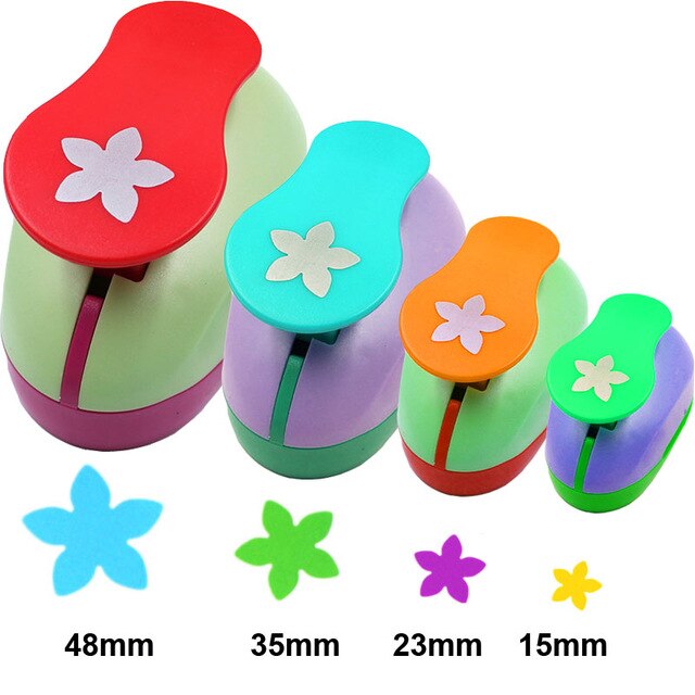 Perforatrice di carta perforatrice taglierina di carta mestiere di carta Calico stampa fiore fai da te mestiere di carta perforatrice perforatrice дырокол фигурный: Petal